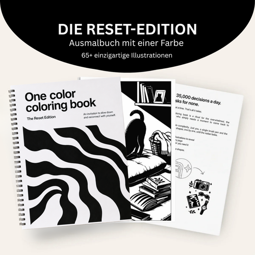 Ausmalbuch „Eine Farbe“ – Die Reset-Edition®